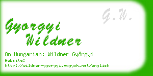gyorgyi wildner business card